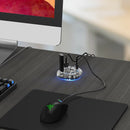 Orico H7U Transparent 7-Port USB 3.0 Hub with Micro USB Power Port