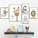 Cute Animal Home Decorations Room Canvas Print Picture Wall Art Painting Xmas Gift