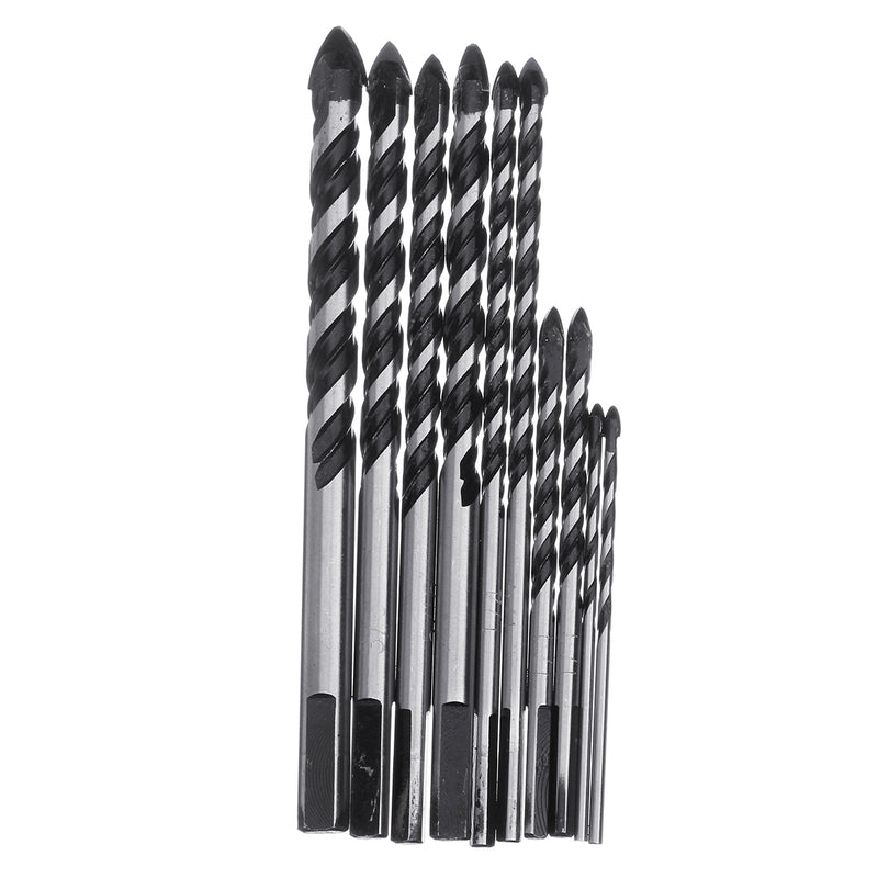 3-12mm Drill Bit Twist Spade Drill Triangle Bits for Ceramic Tile Concrete Glass Plank Tungsten Drill Bit