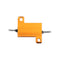 10pcs RX24 10W 1R 1RJ Metal Aluminum Case High Power Resistor Golden Metal Shell Case Heatsink Resistance Resistor