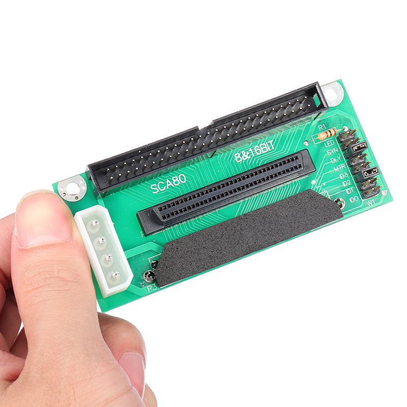 SCA 80 Pin to 68 Pin 50 Pin IDE Ultra SCSI II/III Adapter Hard Drive Converter