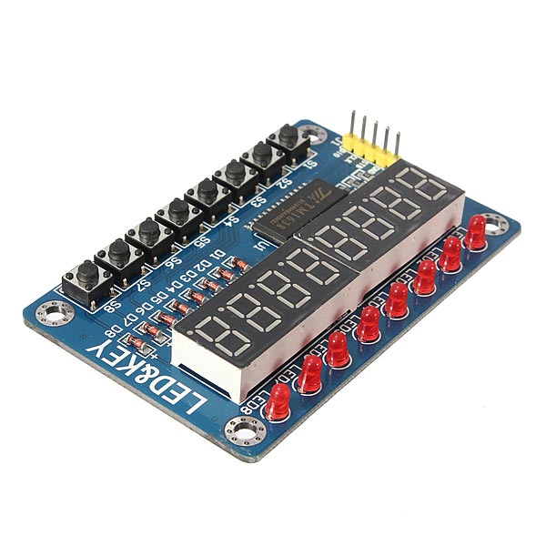 3Pcs TM1638 Chip Key Display Module 8 Bits Digital LED Tube AVR