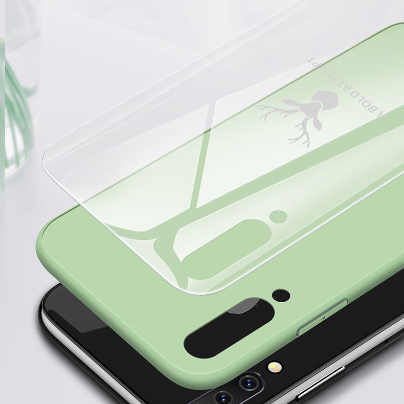 Bakeey Tempered Glass + Soft Liquid Silicone Back Cover Protective Case For Xiaomi Mi A3 / Xiaomi CC9e