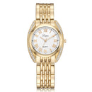 High-end Ladies Roman Numerals Quartz Watch Fashion Casual Steel Belt Women Watch