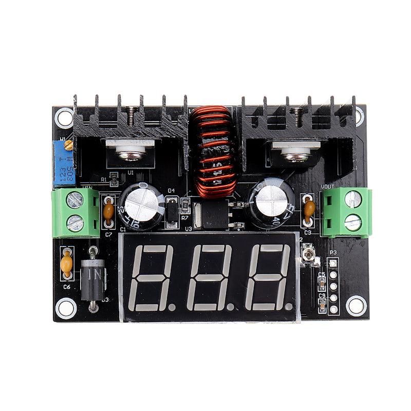 VHM-142 XL4016E1 DC 4-40 V Input DC 1.25-36V Output 8A 180KHz Regulators PWM Modulation Digital DC-DC Step Down Module Switch with Display