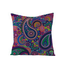 Bohemian Mandala Folk Geometrical Style Linen Throw Pillow Case Home Sofa Art Decor Cushion Cover