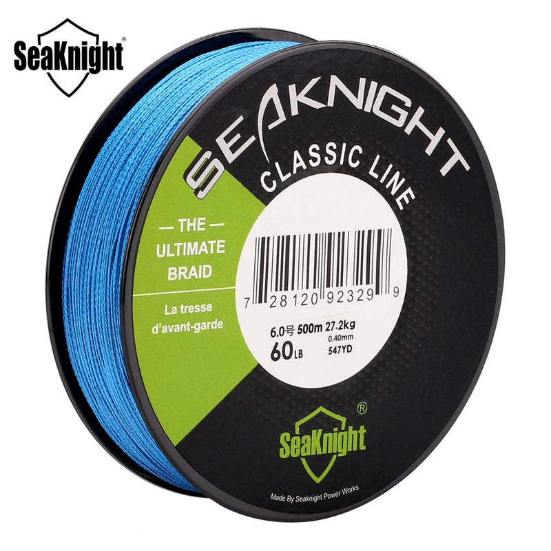 SeaKnight L-500M-CL New Classic 500M Fishing Line Super Strong PE Braided Multifilament Rope 6-80LB