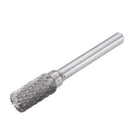 Drillpro 5Pcs DGCFA 6x10mm Double Cut Tungsten Carbide Rotary Burr Set 6mm Shank for DIY Wood Carving Metal Polishing Engraving Drilling