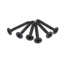 Suleve M3.5CP4 700Pcs M3.5 Cross Black Recessed Flat Head Self Tapping Ash Phosphorus Drywall Metric Threaded Wood Screw Nail Bolt