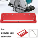 Electric Circular Saw Flip Cover Plate Adjustable Aluminium Surface Embedded Insert Plate For Table Saw