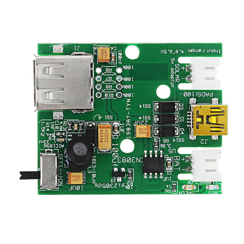 3.7V Lithium Battery Solar Controller USB Charging Module Board