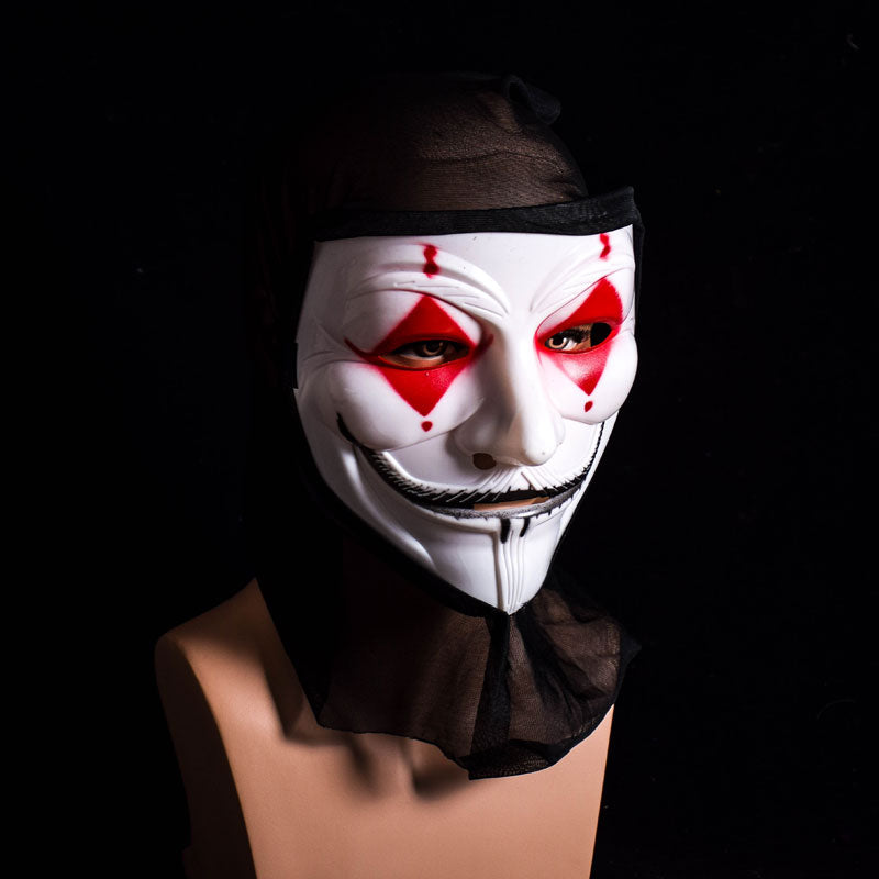 Halloween Skull Vampire V Clown Mask Bar Dance Horror Scary Soul Hip-hop Male Adult