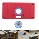 233x117x8mm Aluminum Router Table Insert Plate for Woodworking Benches RT0700C Router Trimmer Red