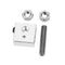 MK8 Aluminum Heating Block + 1.75mm 0.2/0.3/0.4/0.5/0.8mm Nozzle + M6*30mm Throat Kit For 3D Printer