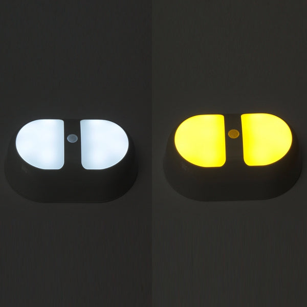 LED Night Light Human Motion Induction Sensor Control Lamp Battery For Bedroom Bathroom