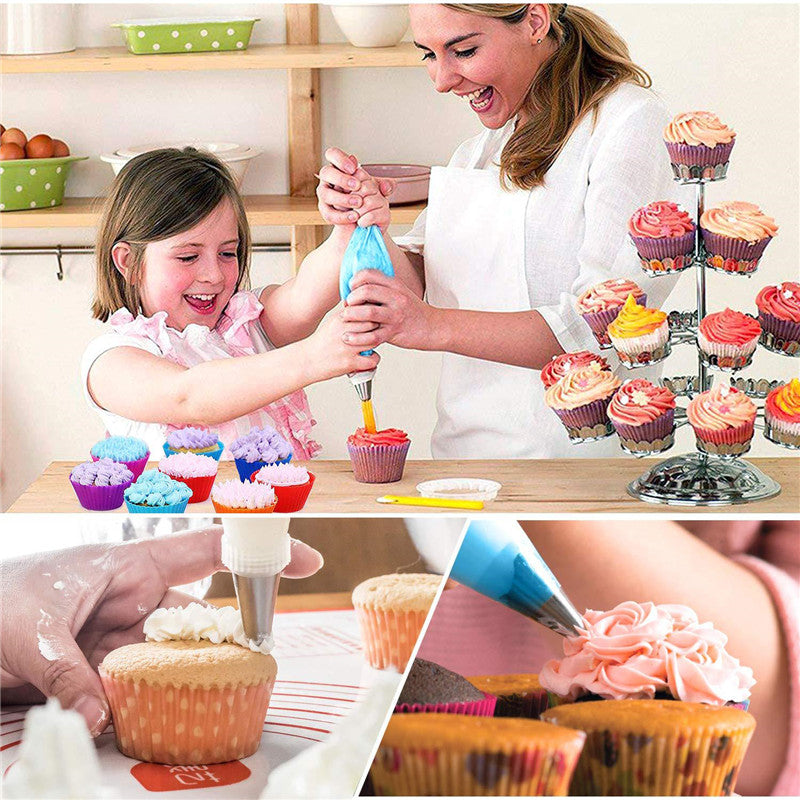 72Pcs Cake Decorating Kit With Case Baking Mold Supplies Tools Set Storage Case Cooking Glove