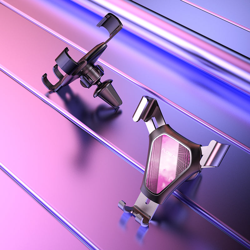 Floveme Gravity Linkage Air Vent Car Phone Holder 360 Degree Rotation For 4.7-7.0 Inch Smart Phone for iPhone for Samsung Xiaomi Mi9 Redmi Note 8