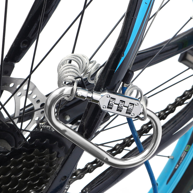Anti Theft Helmet Security Password Lock Bike Motorcycle Resettable Code PIN Spring Combination