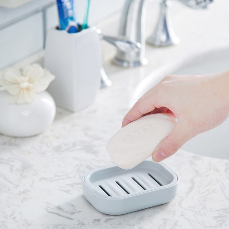 Soap Dish Box Case Holder Container Draining Home Bathroom Toilet Shower Travel