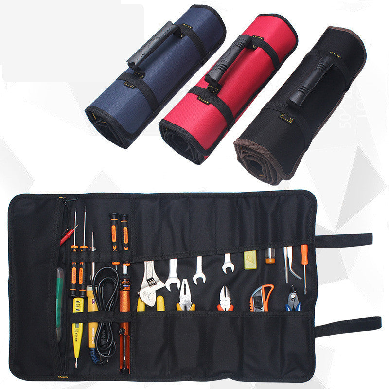 585x355mm Portable Tool Storage Bag Oxford Canvas Chisel Waterproof Roll Bag Repair Organizer Instrument Case