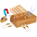 Bakeey Bamboo 5 USB Charge Station Apple Watch Airpods Wireless Charger Stand for iPhone 11 Pro XR X for Samsung Xiaomi Huawei