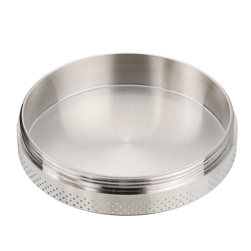 MOHOO Grinder Crusher 4-piece Pollen Scrapers Grinder with Hand Muller Shredder for Dried Spices, Herbs, Spices, 55mm Scraper Silver