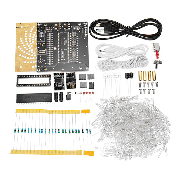 DIY WiFi(APP Version) bluetooth Colorful Canton Tower LED Lighting Cube Music Spectrum Electronic Kit