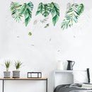 Miico FX82019 2 PCS Botanic Leaves Wall Sticker Decorative Sticker Removable Sticker DIY Sticker