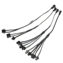 5/4/3/2 in 1 Splitter Cable for EL Wire Neon Strip Light Conected with Inverter