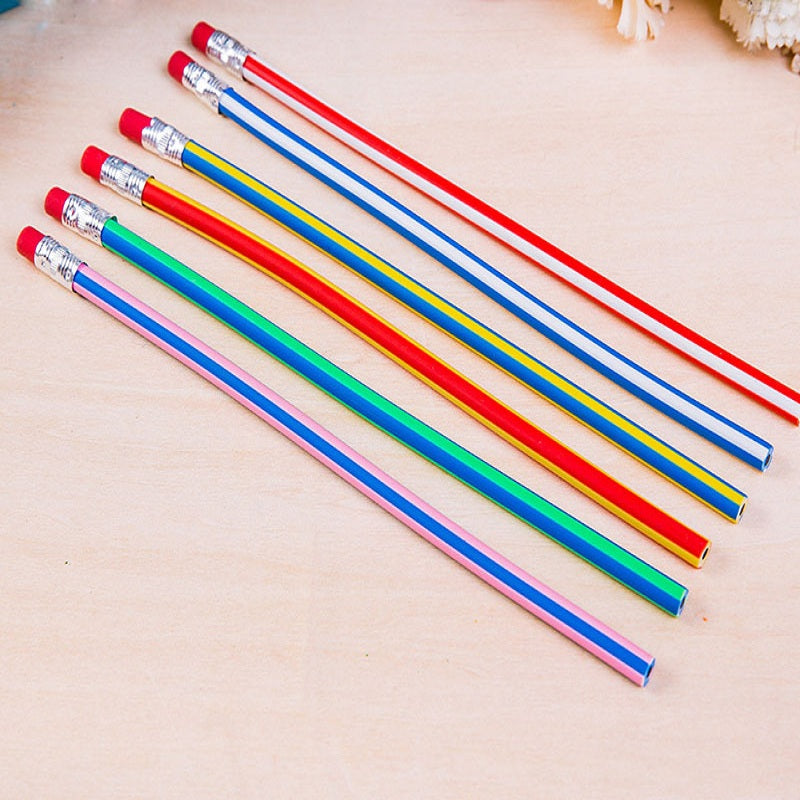 1 Piece Soft Pencil Students Learning Drawing Children Pencil Bending Office Supplies