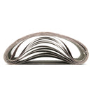 11pcs 75mm x 533mm 180/240/320/800 Grit  Sanding Belts Abrasive Tools