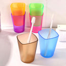 Honana WX Eco-friendly Japanese-style Thick Circular Cup Toothbrush Holder Cup Translucent