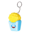 6PCS/Lot Squishy Pizza Chips Donuts Hotdog Hamburger Ice Cream Slow Rising Toy With Phone Pendant