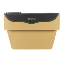 Leather Car Seat Crevice Storage Bag Box Money Pot Auto Seat Gap Filler Organizer