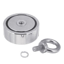 120KG Double Side Neodymium Recovery Magnet Hook Lifting Fishing Hunting Salvage Magnet