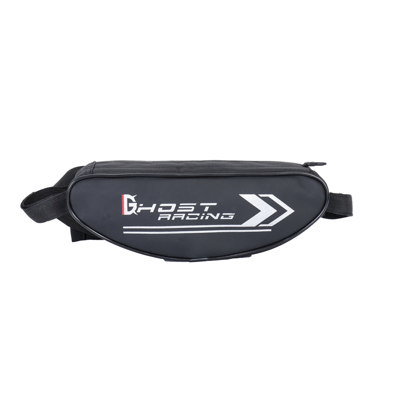 GHOST RACING Motorcycle Handlebar Crossbody Waist Bag Men Women Waterproof Fork Shoulder Travel Messenger Black Bag For Yamaha/Honda/Kawasaki/Suzuki/Ducati/KTM