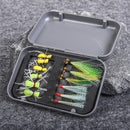 LEO 12 Pcs Fishing Lure Imitation Insect Fishing Hook Outdoor Portable Fishing Tool