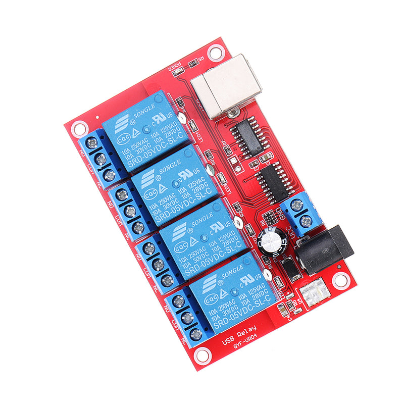 4 Channel 5V HID Driverless USB Relay USB Control Switch Computer Control Switch PC Intelligent Control Relay Module