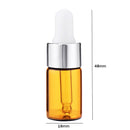 3ml Portable Glass Essential Oil Bottles Aromatherapy Toner Drip Packaging Bottle