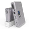 JX36 Display 98600mAh 12V Car Jump Starter Portable USB Emergency Power Bank Battery Booster Clamp 1000A DC Port Silver