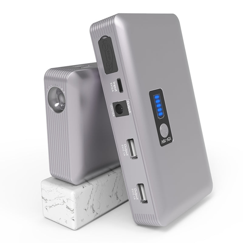 JX36 Display 98600mAh 12V Car Jump Starter Portable USB Emergency Power Bank Battery Booster Clamp 1000A DC Port Silver