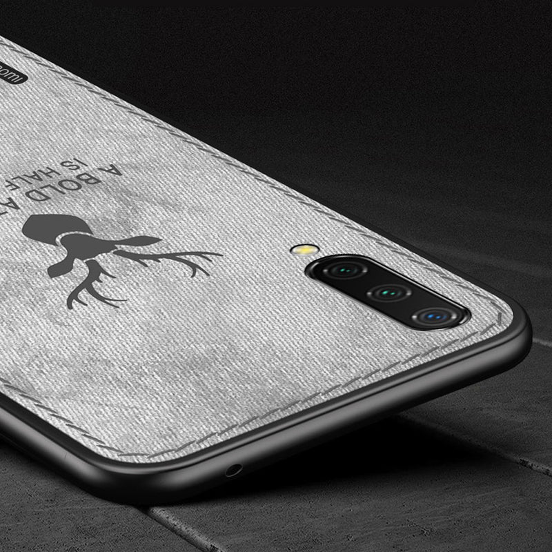 BAKEEY Deer Canvas Cloth Shockproof Protective Case for Xiaomi Mi A3 / Xiaomi Mi CC9E