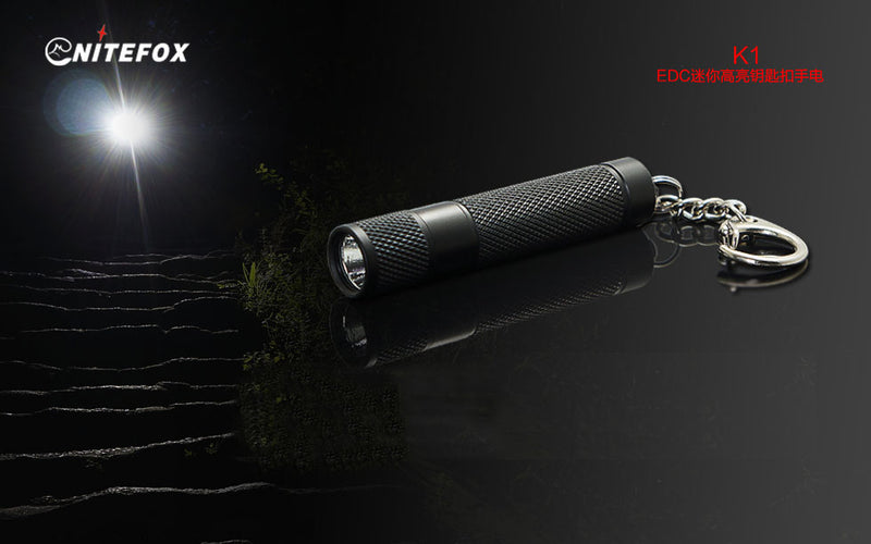 NiteFox K1 XP-G2 60Lumens Single Mode Outdoor Portable EDC LED Flashlight Keychain Light AAA