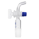 24/29Glass Adapter Vacuum Flow Control Adapter with Glass Stopcock Male Ground Joint to Right Angle Hose Connection