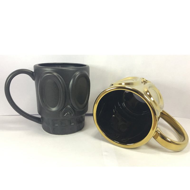 KCASA KC-FACE01 Creative Grimace Milk Beer Coffee Tea Ceramic Couple Mug Cup Glass Tumbler