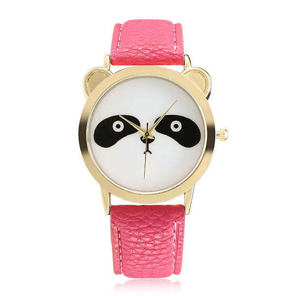 Fashion Panda Unique Women Quartz Watch Leather Women Men Wrist Watch