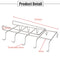 12 Hooks Stainless Steel Kitchen Storage Rack Cupboard Hanging Hook Shelf Dish Hanger Chest Storage