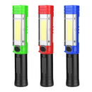 COB LED Light AA Battery Flashlight 4 Modes Magnetic Attraction Camping Hunting Emergency Lamp With Clip