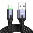 Essager LED USB Type C Cable 3A Fast Charging USB-C Data Cable for Samsung S10 Xiaomi mi9 Oneplus 6t