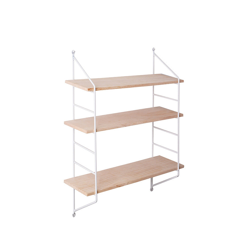 3-Tier Wall Mounted Iron Art Display Shelf Bookshelf Display Storage Rack